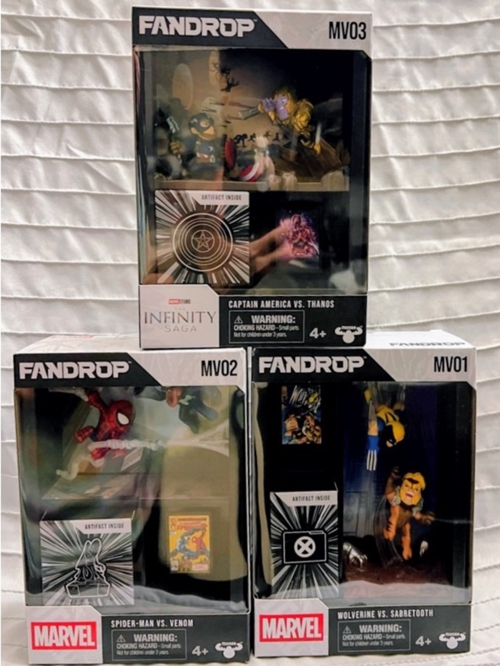 FANDROP- Marvel & Infinity Saga Collectible Figure Bundle- MV01, MV02, & MV03